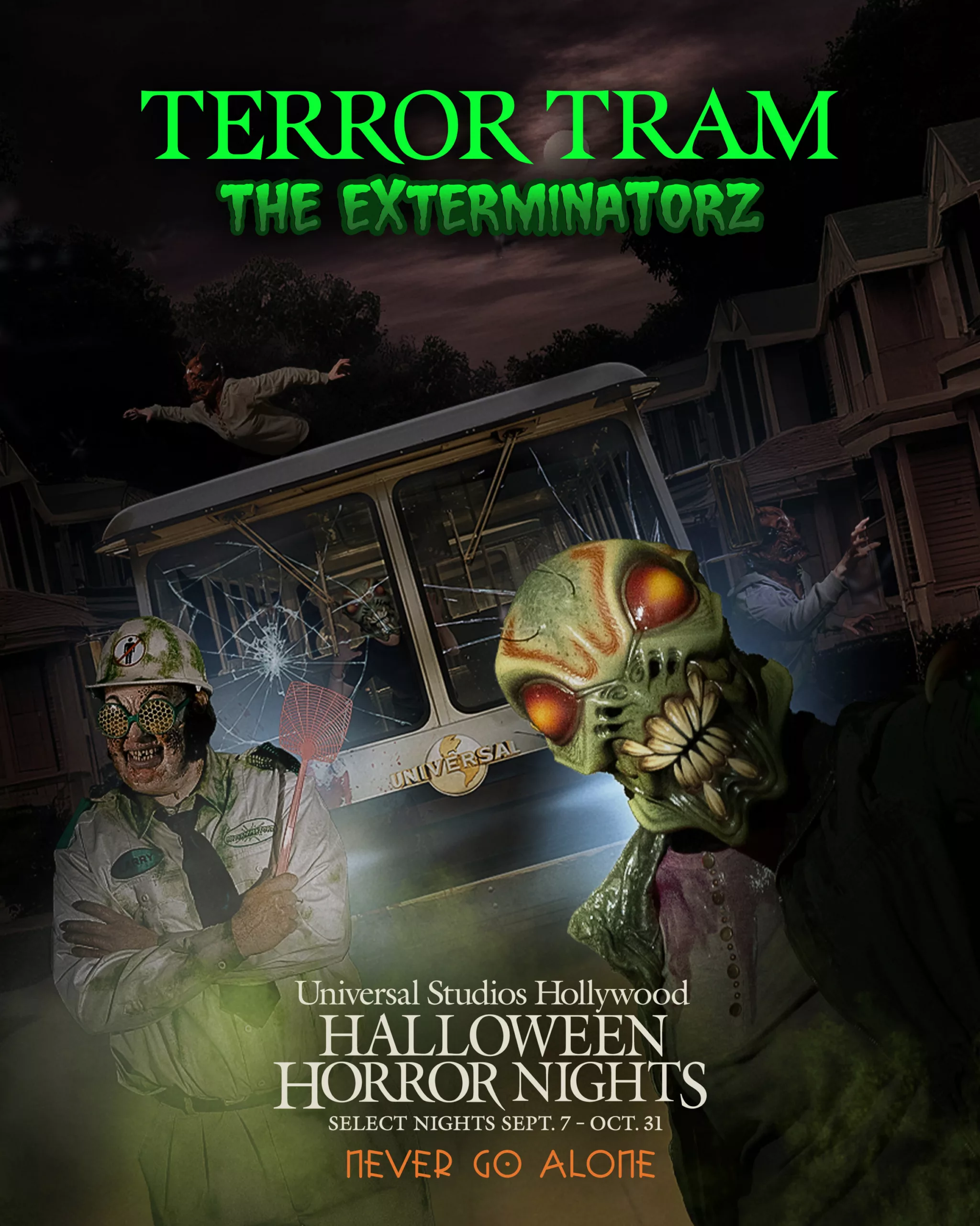 Terror Tram The Exterminatorz Halloween Horror Nights 2023