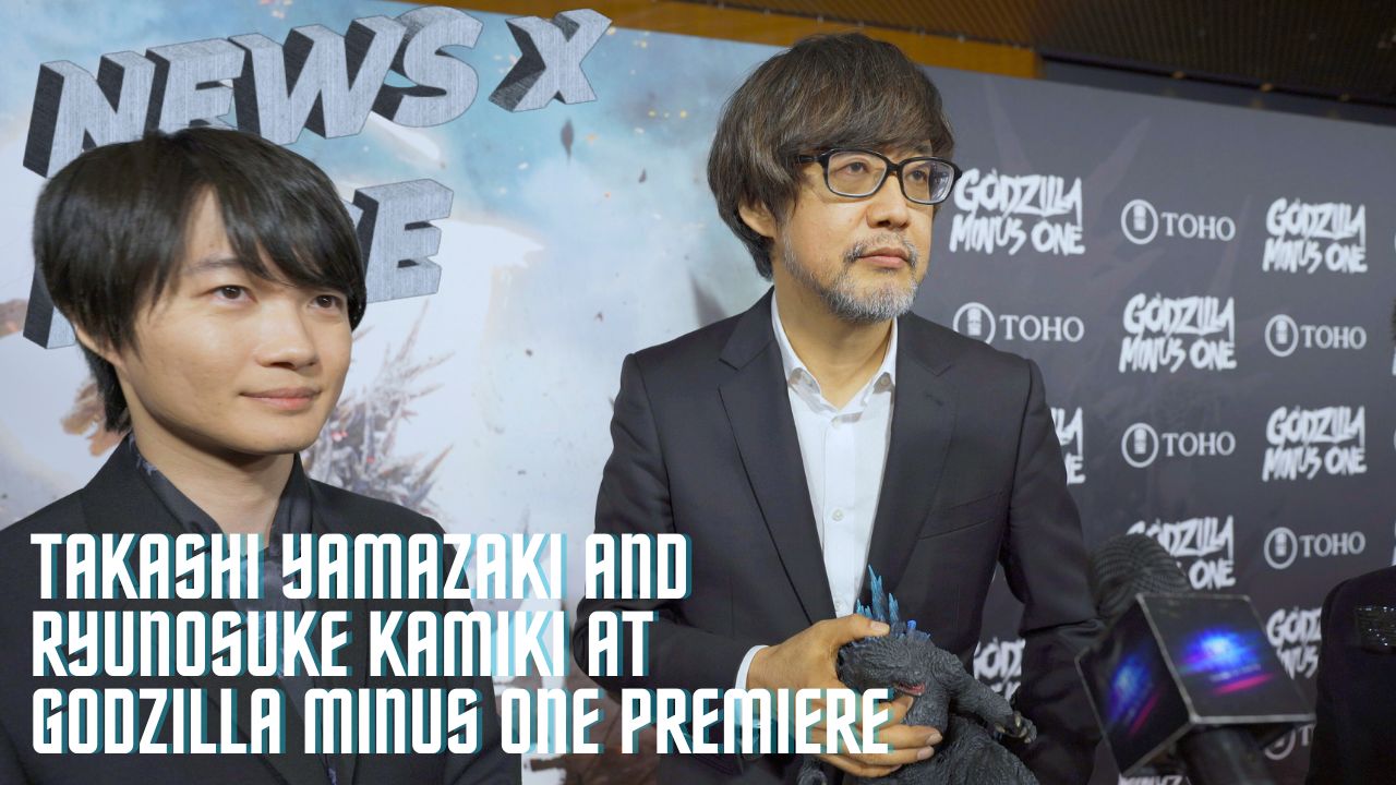 Takashi Yamazaki and Ryunosuke Kamiki at Godzilla Minus One Premiere
