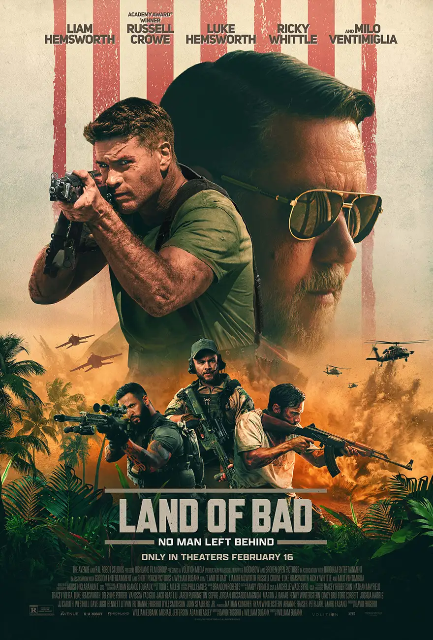 Liam Hemsworth and Russell Crowe Star In Land of Bad